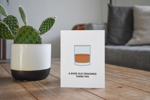 A Good Old Fashioned Thank You Greeting Card