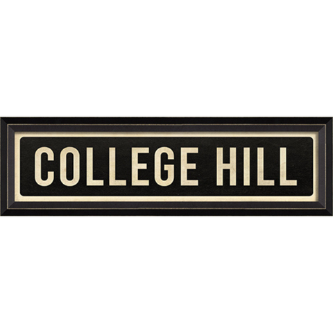 College Hill Street Sign Wall Art - Spicher & Co.