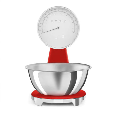 SMEG Retro Style Kitchen Scale, Red