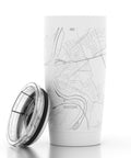 Easton Map Insulated Pint Tumbler, White