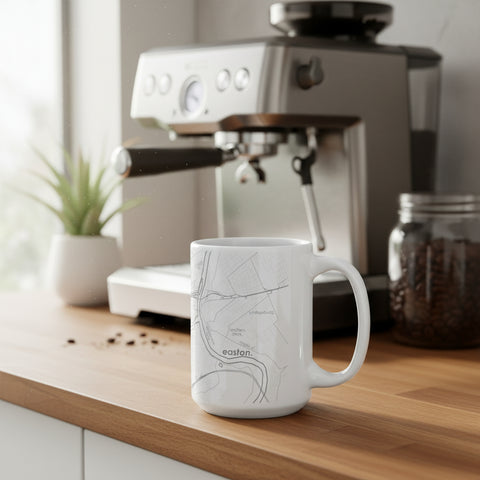 Easton Map Ceramic Mug