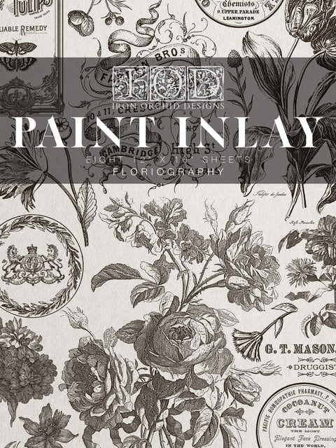 Floriography IOD Paint Inaly - Iron Orchard Designs, 12x16 Pad