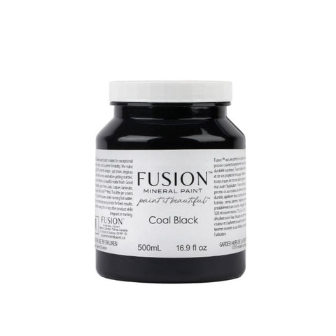 Coal Black - Fusion Mineral Paint, 16.9oz/500ml