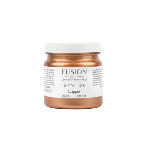 Copper Metallics Paint Fusion Mineral Paint Tester