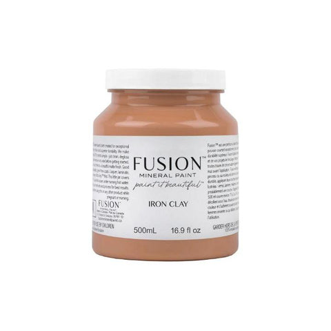 Iron Clay Fusion Mineral Paint, 16.9oz/500ml