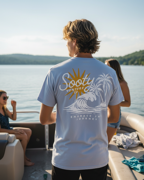 Star Burst Wave Tee - Sooty Venture Co.
