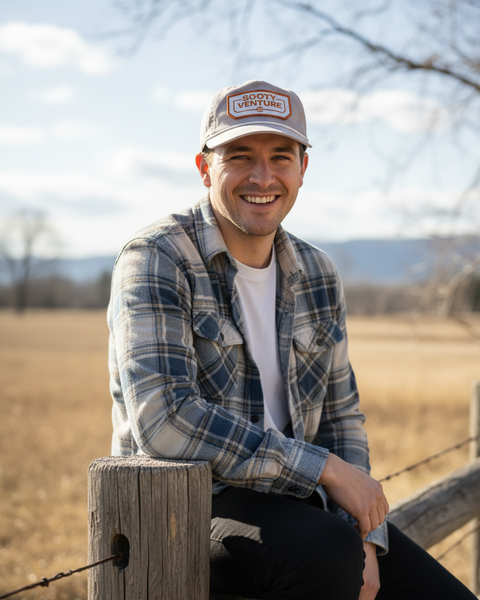 Sooty Patch Snap Back Rope Hat - Sooty Venture Co.