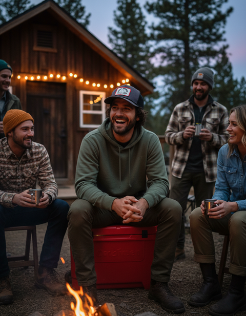 Bear Mountain Patch Trucker Snapback Hat - Sooty Venture Co.