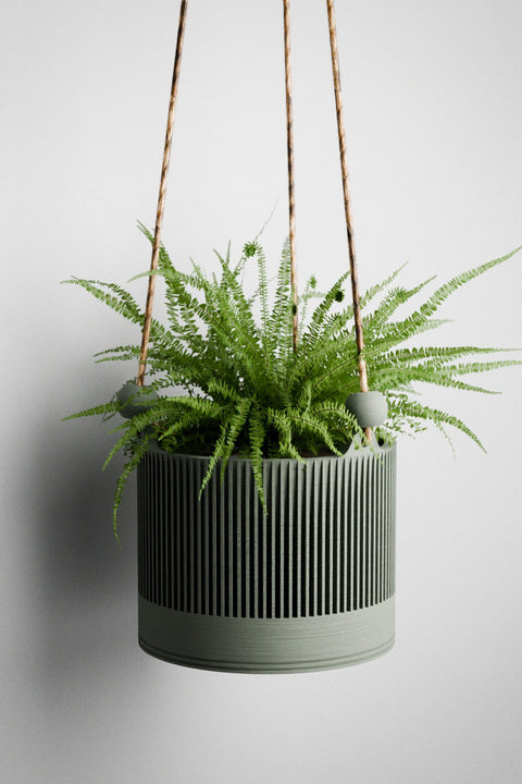 ferm living hanging planter Hanging Sakura Planter Medium / Terracotta