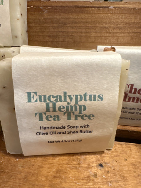 Soap- Eucalyptus Hemp Tea Tree, 1" x 4 "