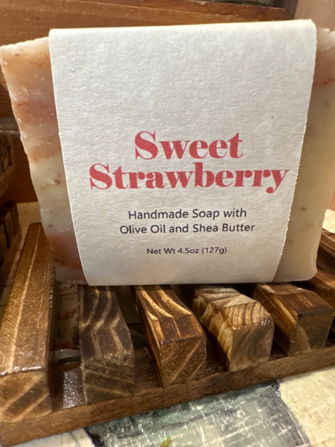 Soap- Sweet strawberry, 4" X 1 "