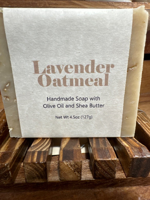 Soap- lavender oatmeal, 1" x 4 "