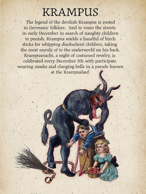 Krampus, 18 x 24 inches kitchen towel