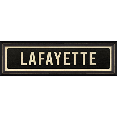 Lafayette Street Sign Wall Art - Spicher & Co.