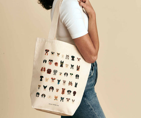 Dog Days Canvas Tote Bag - Rifle Paper Co