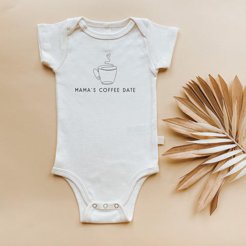 Mama's Coffee Date Organic Baby Bodysuit