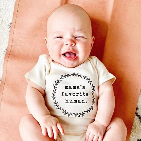 Mama's Favorite Human Organic Baby Bodysuit