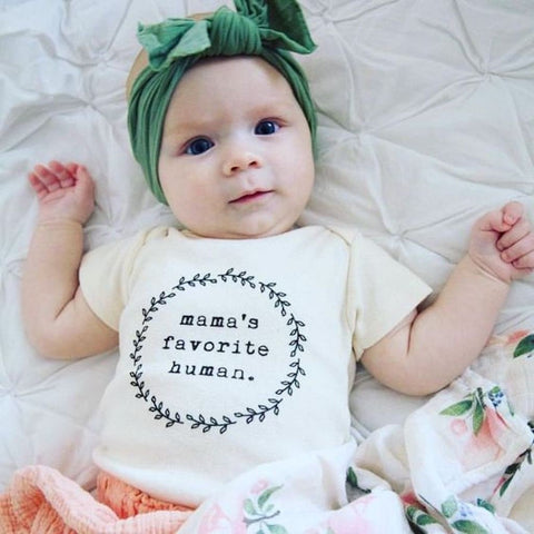 Mama's Favorite Human Organic Baby Bodysuit