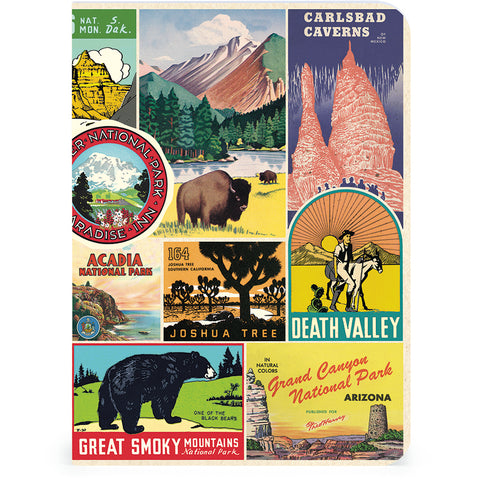 National Parks Set of 3 Mini Notebooks - Cavallini