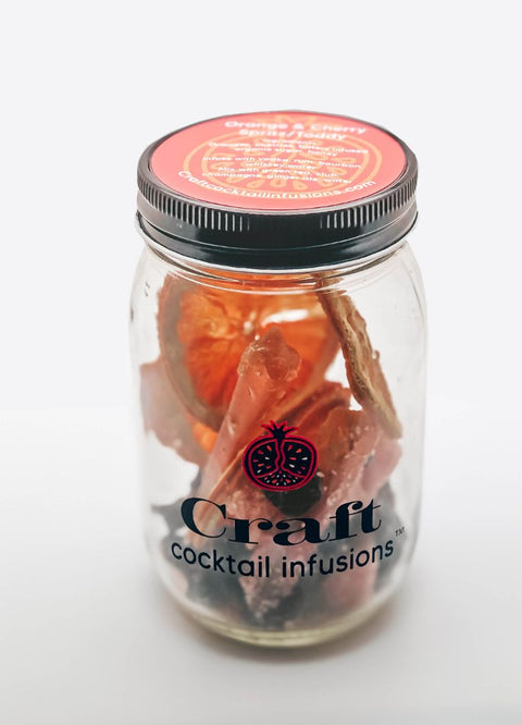 Orange & Cherry Infusion Jar, 16oz