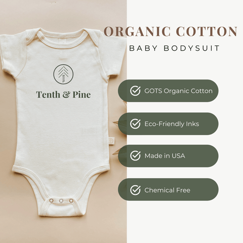 Big Sister Clay Organic Cotton Short Sleeve Baby Bodysuit
