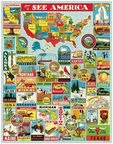 Cavallini See America Puzzle