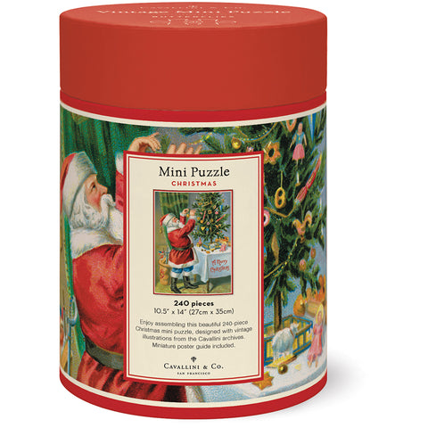 Christmas Santa Mini Puzzle - Cavallini