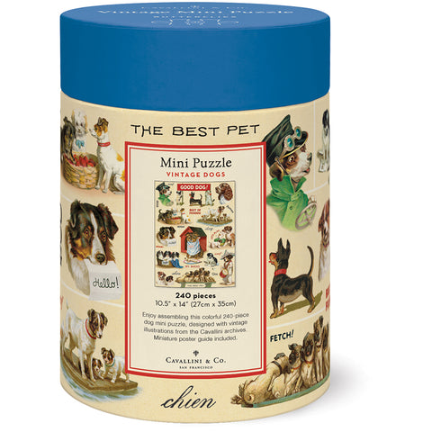 Vintage Dogs Mini Puzzle - Cavallini