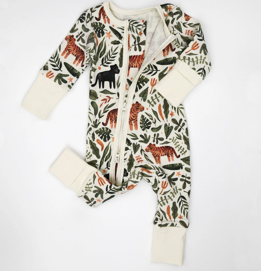 Baby tiger pajamas sale