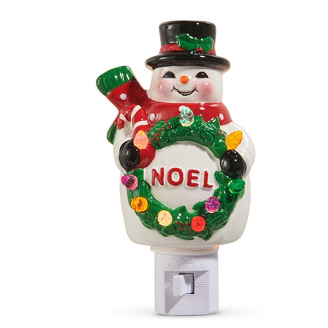 Vintage Style Snowman Night Light