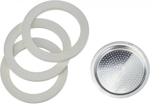 Bialetti Moka Pot Replacement Gaskets & Filter