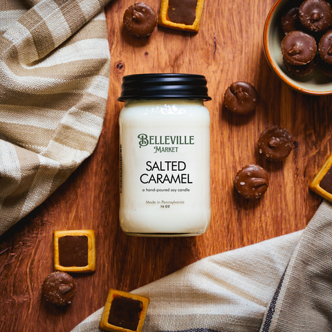 Salted Caramel Belleville Market Signature Candle