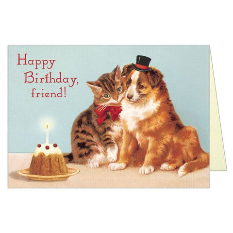 Cavallini "Happy Birthday Friends" Greeting Card