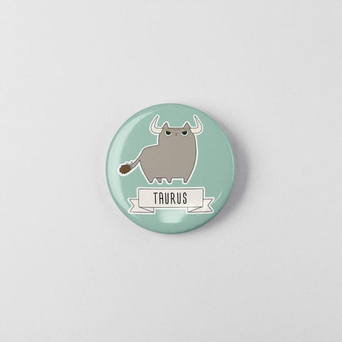 Taurus Cat Pin, 1.25", Green