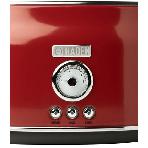 Haden Stainless Steel Retro Toaster & 1.7 Liter Stainless Steel Electric Kettle