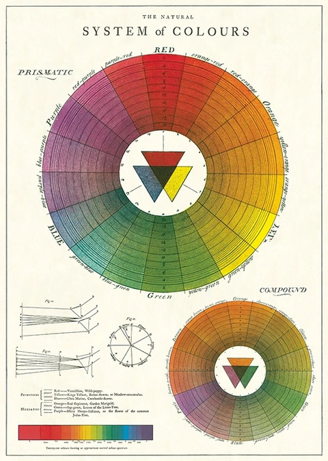 Color Wheel  - Cavallini Poster Wrap