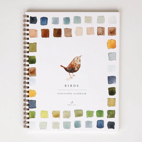 Birds Watercolor Workbook, 7"x9", Multi