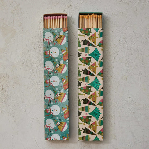 Merry & Bright Safety Matches, Christmas Trees
