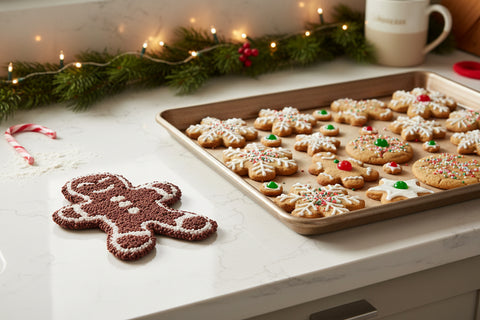 Tufted Gingerbread Man Pot Holder
